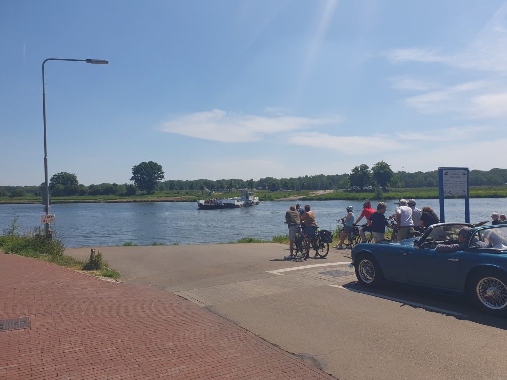 Ferry over the Meuse, at Kessel, NL