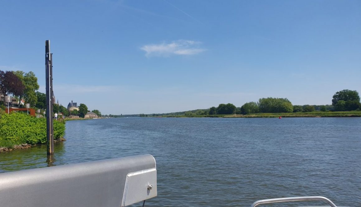 View from the ferry on the Meuse