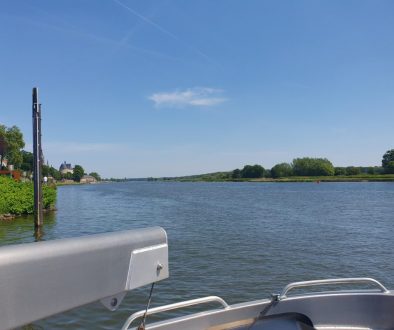View from the ferry on the Meuse