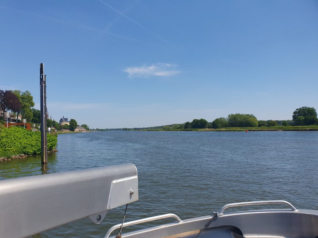 View from the ferry on the Meuse